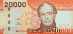 20000 Pesos CHILI  2014 P.165e NEUF
