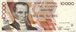 10000 Sucres ECUADOR  1999 P.127e FDC