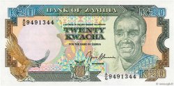 20 Kwacha ZAMBIA  1989 P.32b