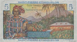 5 Francs Bougainville SAINT PIERRE E MIQUELON  1950 P.22 FDC