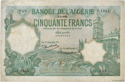 50 Francs ALGÉRIE  1936 P.080a pr.TTB