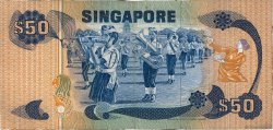 50 Dollars SINGAPUR  1976 P.13a BC+