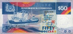 50 Dollars SINGAPORE  1987 P.22a XF