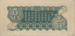 5 Sen CHINA  1940 P.M09a SC+