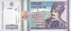 5000 Lei ROMANIA  1992 P.103a UNC-