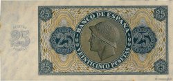 25 Pesetas SPANIEN  1936 P.099a fST+