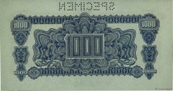 1000 Korun Spécimen TSCHECHOSLOWAKEI  1945 P.057s ST