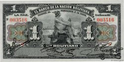 1 Boliviano BOLIVIE  1911 P.102b NEUF