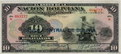 10 Bolivianos BOLIVIEN  1929 P.114a VZ