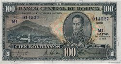 100 Bolivianos BOLIVIA  1928 P.133 q.FDC