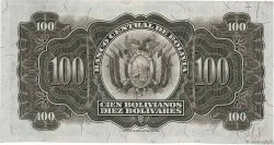 100 Bolivianos BOLIVIEN  1928 P.133 fST+