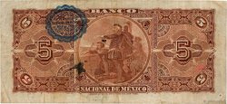 5 Pesos MEXICO  1913 PS.0257c VF-
