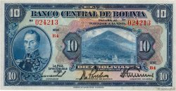 10 Bolivianos BOLIVIA  1928 P.121a q.SPL