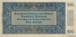100 Korun Spécimen BOHÊME ET MORAVIE  1940 P.07s NEUF