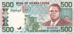 500 Leones SIERRA LEONE  1991 P.19 ST