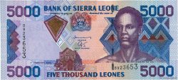 5000 Leones SIERRA LEONE  2002 P.27a UNC