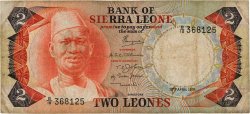 2 Leones SIERRA LEONE  1974 P.06a MB