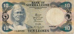 10 Leones SIERRA LEONE  1984 P.08c F+