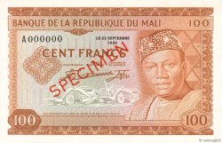 100 Francs Spécimen MALI  1960 P.07s