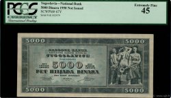5000 Dinara Non émis YUGOSLAVIA  1950 P.067Y SPL+