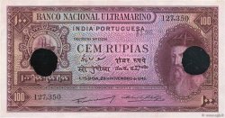 100 Rupias Annulé INDE PORTUGAISE  1945 P.039s SUP+