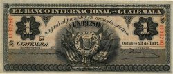 1 Peso GUATEMALA  1917 PS.153a MBC