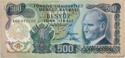500 Lira TURKEY  1971 P.190a VF-