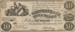 10 Dollars Annulé 美利堅聯盟國  1861 P.27b F