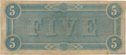 5 Dollars CONFEDERATE STATES OF AMERICA  1864 P.67 XF