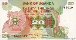20 Shillings OUGANDA  1982 P.17