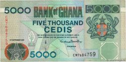 5000 Cedis GHANA  2001 P.34f BB