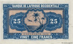 25 Francs FRENCH WEST AFRICA  1942 P.30a XF