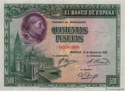 500 Pesetas SPANIEN  1928 P.077a fST
