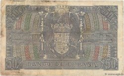 50 Pesetas SPANIEN  1940 P.117 fS