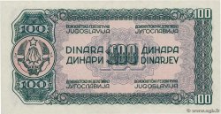 100 Dinara YUGOSLAVIA  1944 P.053b AU+