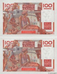 100 Francs JEUNE PAYSAN Consécutifs FRANCIA  1946 F.28.06 SC+