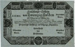 5 Gulden / 20 Gulden AUSTRIA  1811 P.A046b/48b SPL