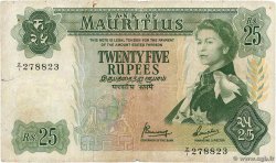 25 Rupees Remplacement MAURITIUS  1967 P.32br