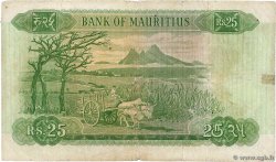 25 Rupees Remplacement ÎLE MAURICE  1967 P.32br pr.TB