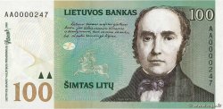 100 Litu Petit numéro LITUANIA  2000 P.62
