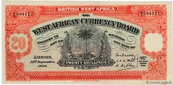 20 Shillings Faux BRITISH WEST AFRICA  1934 P.08ax UNC-