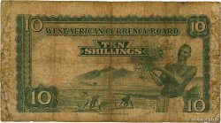 10 Shillings BRITISCH-WESTAFRIKA  1953 P.09a GE