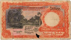 20 Shillings Faux AFRIQUE OCCIDENTALE BRITANNIQUE  1953 P.10ax AB