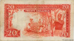 20 Shillings ÁFRICA OCCIDENTAL BRITÁNICA  1953 P.10a BC+