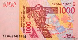 1000 Francs WEST AFRICAN STATES  2014 P.215Bi UNC