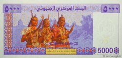5000 Francs DJIBUTI  2002 P.44 FDC