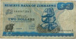2 Dollars ZIMBABWE  1994 P.01d B