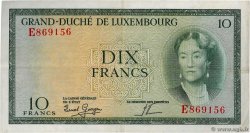 10 Francs LUXEMBOURG  1954 P.48a TTB