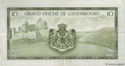10 Francs LUXEMBOURG  1954 P.48a VF