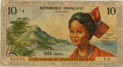 10 Francs FRENCH ANTILLES  1964 P.08b RC